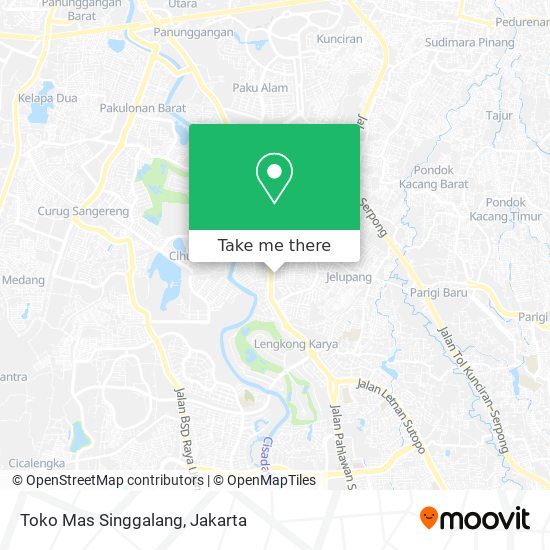 Toko Mas Singgalang map