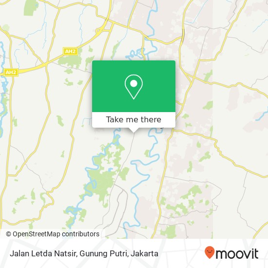 Jalan Letda Natsir, Gunung Putri map