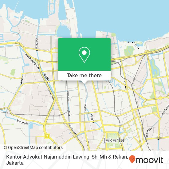 Kantor Advokat Najamuddin Lawing, Sh, Mh & Rekan map