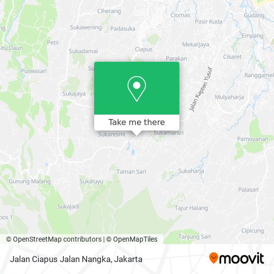 Jalan Ciapus Jalan Nangka map