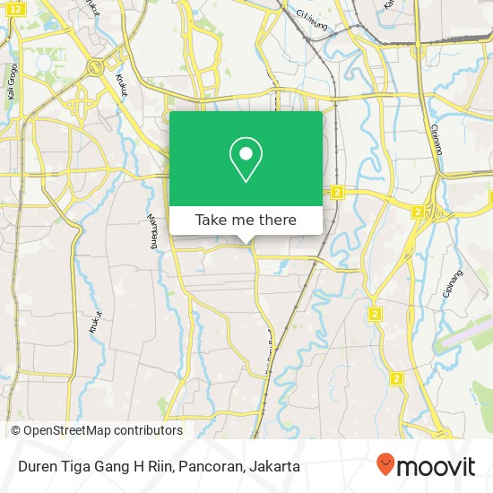 Duren Tiga Gang H Riin, Pancoran map