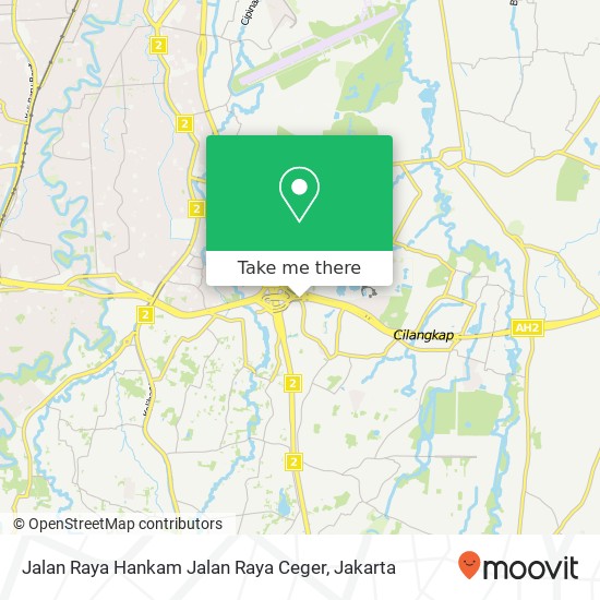 Jalan Raya Hankam Jalan Raya Ceger map