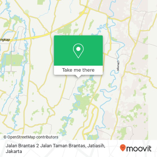 Jalan Brantas 2 Jalan Taman Brantas, Jatiasih map