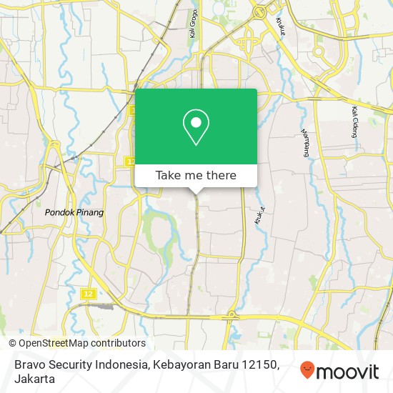 Bravo Security Indonesia, Kebayoran Baru 12150 map