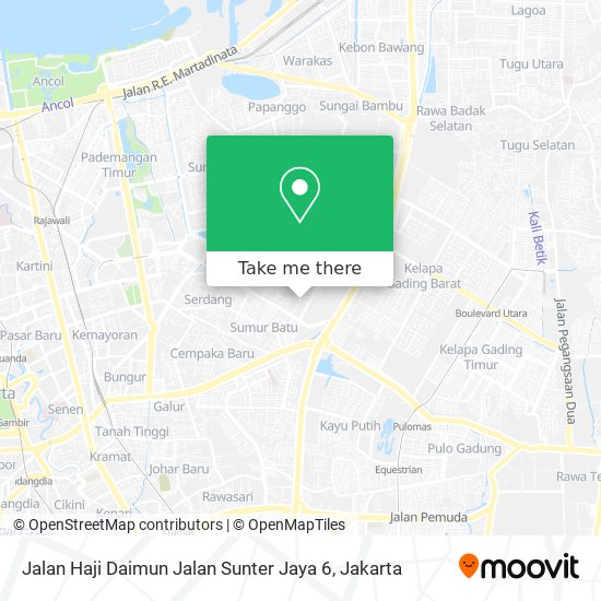 Jalan Haji Daimun Jalan Sunter Jaya 6 map