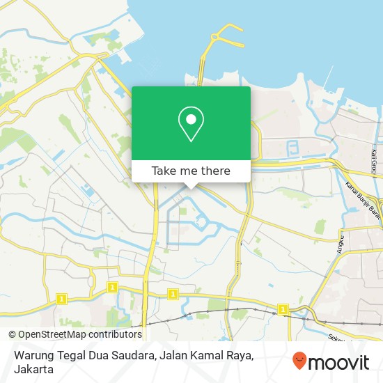 Warung Tegal Dua Saudara, Jalan Kamal Raya map