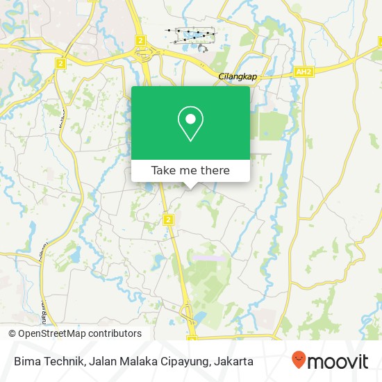 Bima Technik, Jalan Malaka Cipayung map