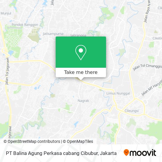 PT Balina Agung Perkasa cabang Cibubur map