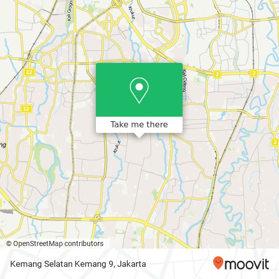 Kemang Selatan Kemang 9 map