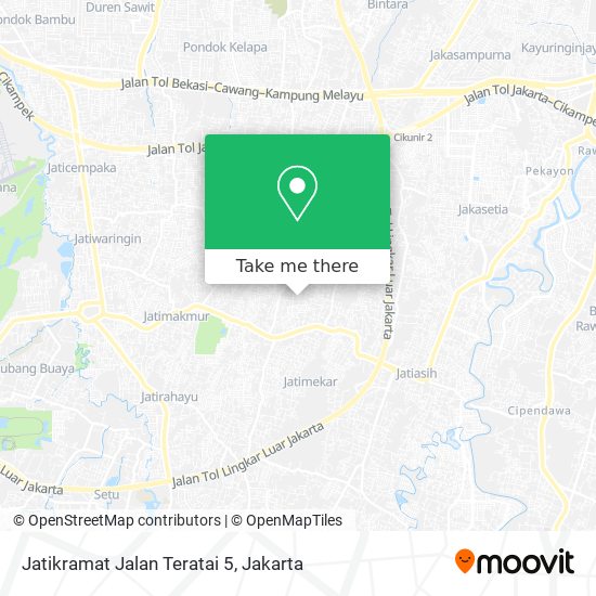 Jatikramat Jalan Teratai 5 map