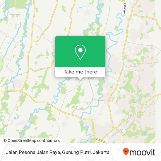 Jalan Pesona Jalan Raya, Gunung Putri map