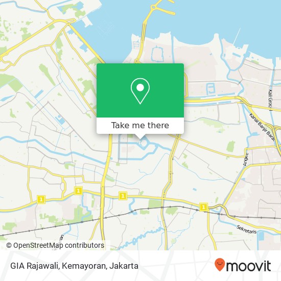 GIA Rajawali, Kemayoran map