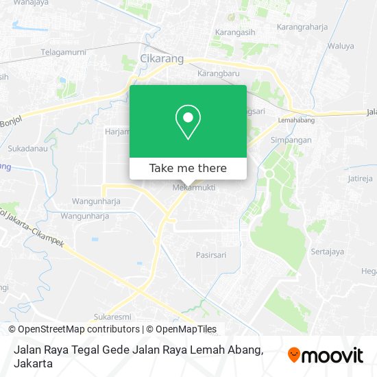 Jalan Raya Tegal Gede Jalan Raya Lemah Abang map