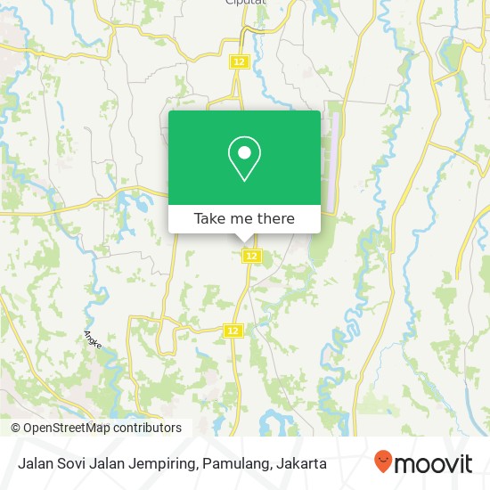 Jalan Sovi Jalan Jempiring, Pamulang map