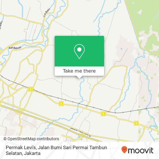 Permak Levi's, Jalan Bumi Sari Permai Tambun Selatan map