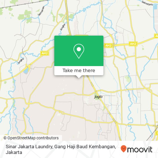 Sinar Jakarta Laundry, Gang Haji Baud Kembangan map