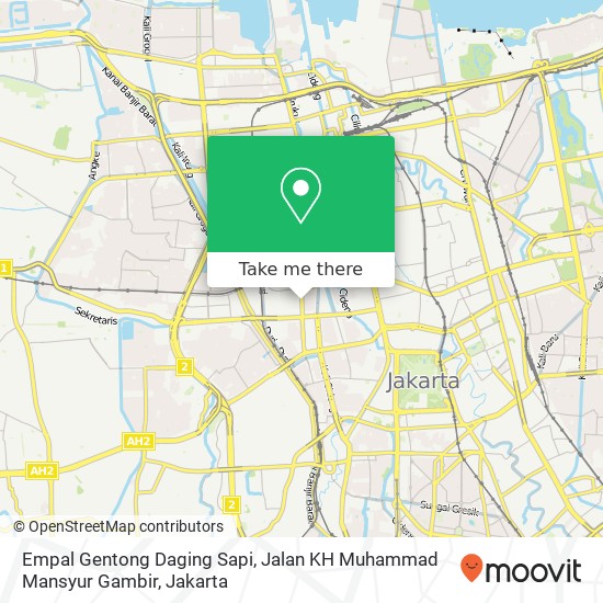 Empal Gentong Daging Sapi, Jalan KH Muhammad Mansyur Gambir map