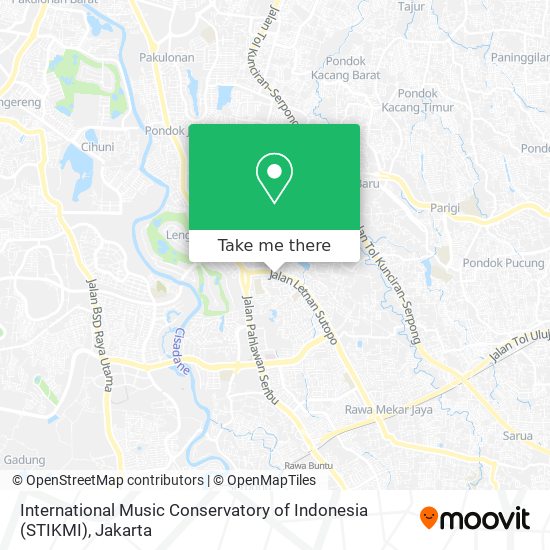 International Music Conservatory of Indonesia (STIKMI) map