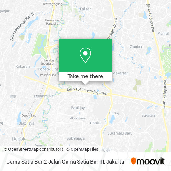 Gama Setia Bar 2 Jalan Gama Setia Bar III map