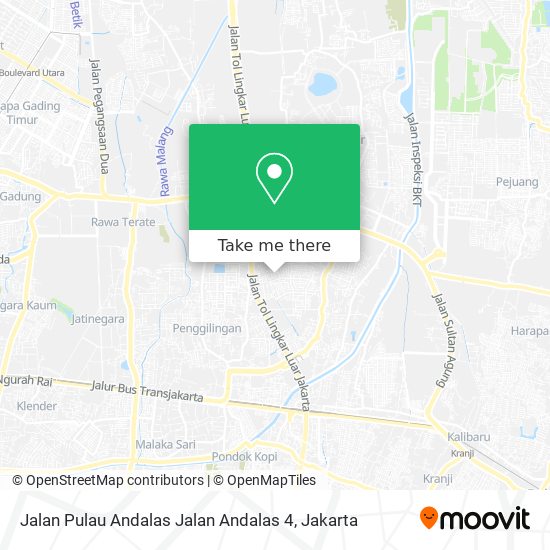 Jalan Pulau Andalas Jalan Andalas 4 map