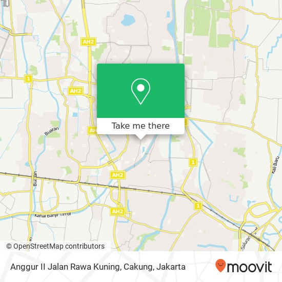 Anggur II Jalan Rawa Kuning, Cakung map