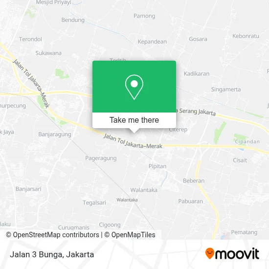 Jalan 3 Bunga map