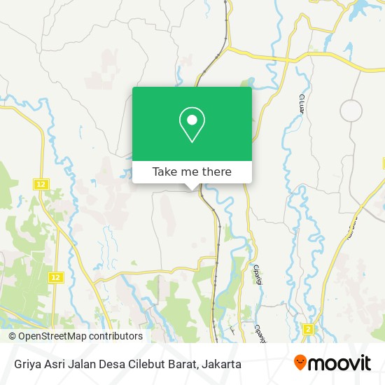 Griya Asri Jalan Desa Cilebut Barat map