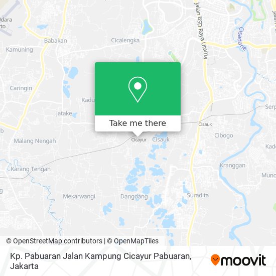 Kp. Pabuaran Jalan Kampung Cicayur Pabuaran map