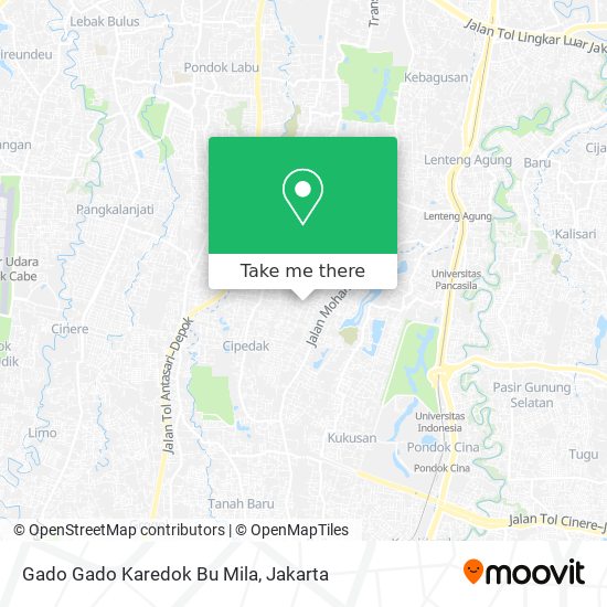 Gado Gado Karedok Bu Mila map