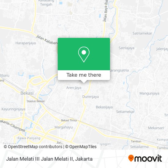 Jalan Melati III Jalan Melati II map