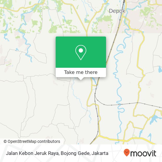 Jalan Kebon Jeruk Raya, Bojong Gede map