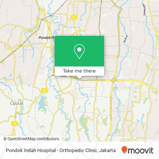 Pondok Indah Hospital - Orthopedic Clinic map