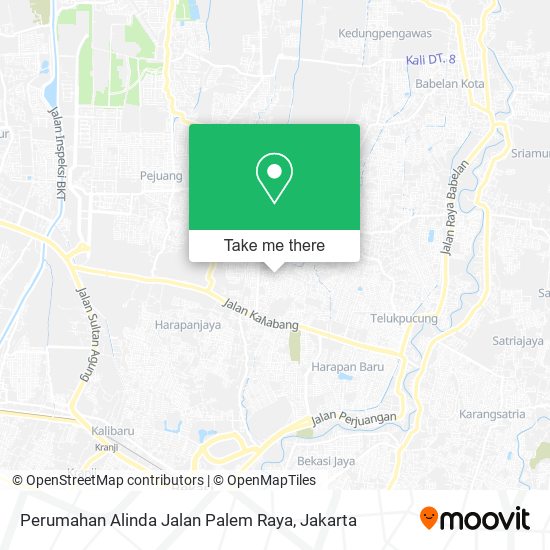 Perumahan Alinda Jalan Palem Raya map