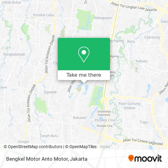 Bengkel Motor Anto Motor map