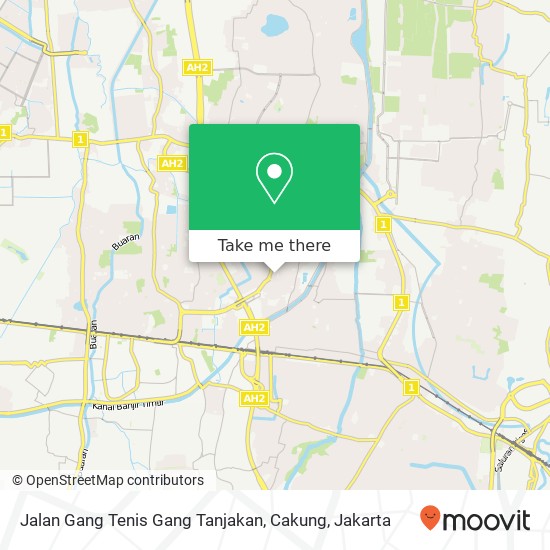 Jalan Gang Tenis Gang Tanjakan, Cakung map