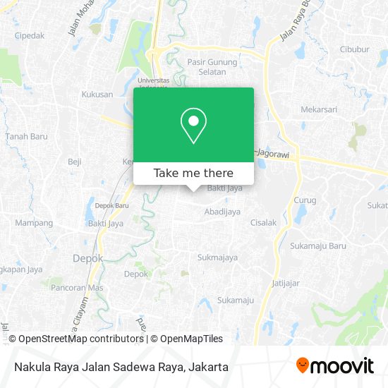 Nakula Raya Jalan Sadewa Raya map