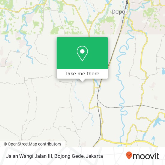 Jalan Wangi Jalan III, Bojong Gede map