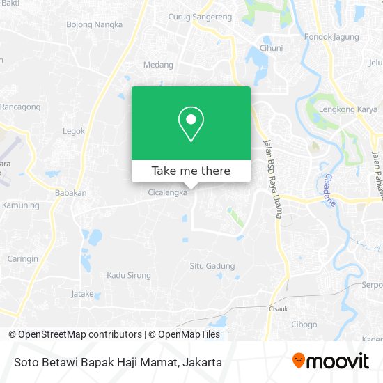 Soto Betawi Bapak Haji Mamat map