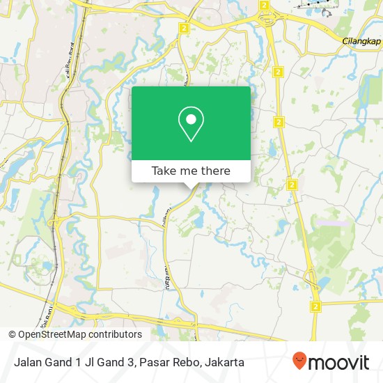 Jalan Gand 1 Jl Gand 3, Pasar Rebo map