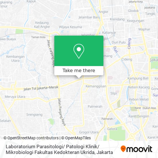 Laboratorium Parasitologi/ Patologi Klinik/ Mikrobiologi Fakultas Kedokteran Ukrida map