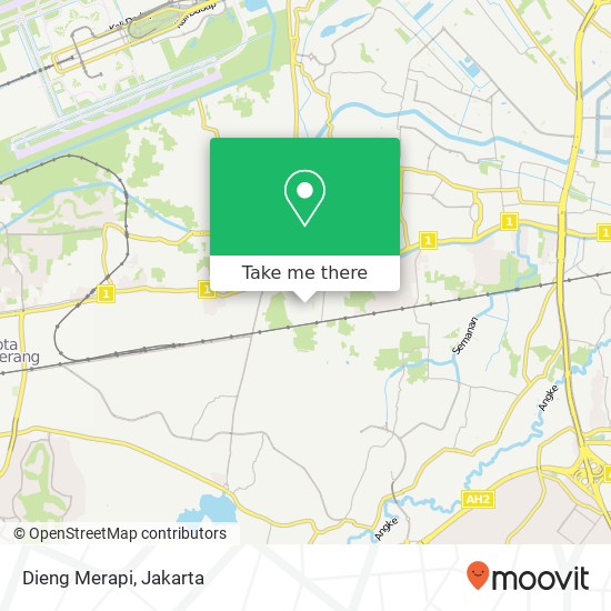 Dieng Merapi map