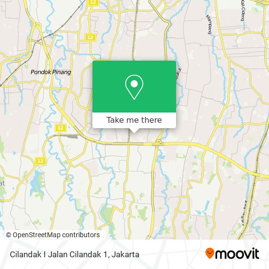 Cilandak I Jalan Cilandak 1 map