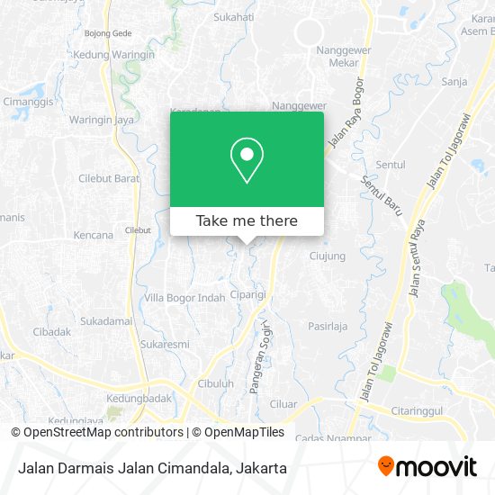 Jalan Darmais Jalan Cimandala map