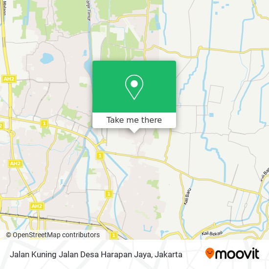 Jalan Kuning Jalan Desa Harapan Jaya map