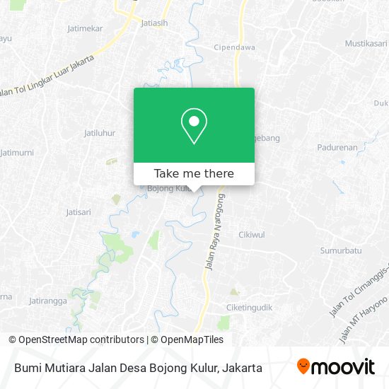 Bumi Mutiara Jalan Desa Bojong Kulur map