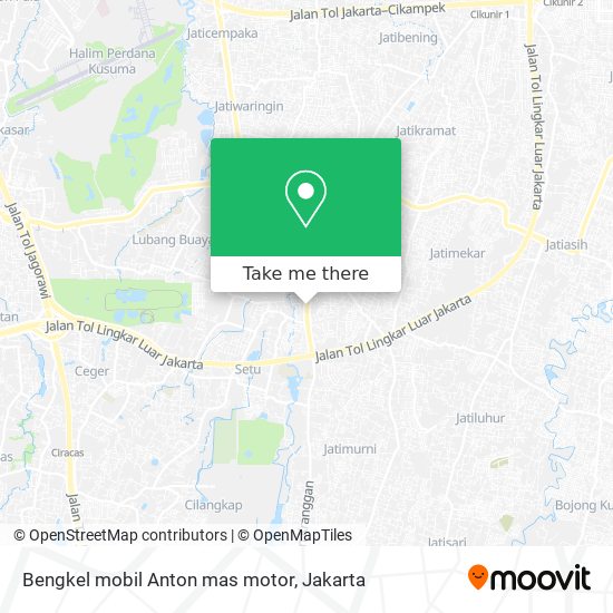 Bengkel mobil Anton mas motor map