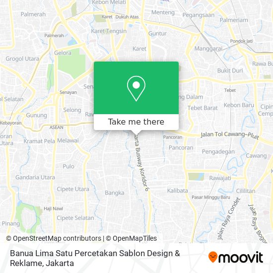 Banua Lima Satu Percetakan Sablon Design & Reklame map
