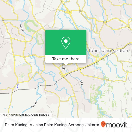 Palm Kuning IV Jalan Palm Kuning, Serpong map