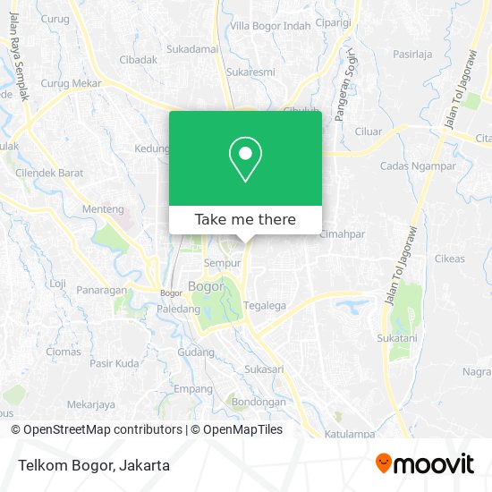 Telkom Bogor map