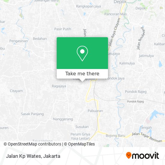 Jalan Kp Wates map